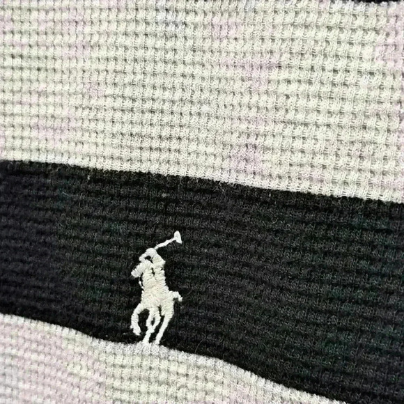 POLO Ralph Lauren Rugby Stripe Thermal sz M - Picture 5 of 8